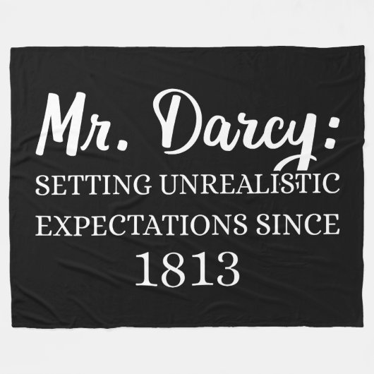De heer Darcy: onrealistische verwachtingen sinds  Fleece Deken (Voorkant (Horizontaal))