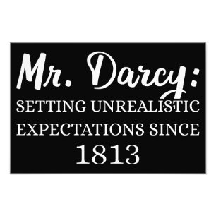 De heer Darcy: onrealistische verwachtingen sinds Foto Afdruk