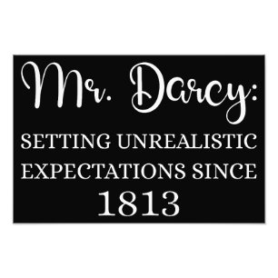 De heer Darcy: onrealistische verwachtingen sinds Foto Afdruk