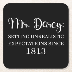 De heer Darcy: onrealistische verwachtingen sinds Kartonnen Onderzetters