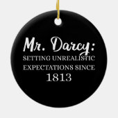 De heer Darcy: onrealistische verwachtingen sinds  Keramisch Ornament (Achterkant)