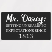 De heer Darcy: onrealistische verwachtingen sinds  Labels (Design 2)