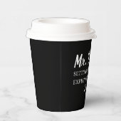 De heer Darcy: onrealistische verwachtingen sinds  Papieren Bekers (Rechts)