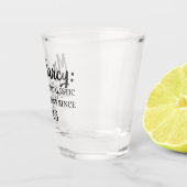 De heer Darcy: onrealistische verwachtingen sinds  Shot Glas (Rechts)