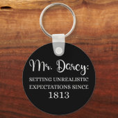De heer Darcy: onrealistische verwachtingen sinds  Sleutelhanger (Achterkant)