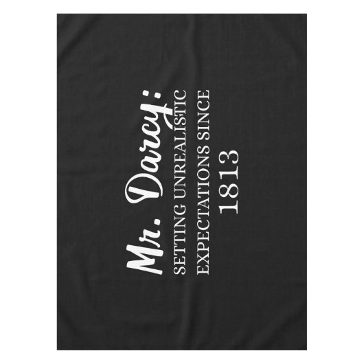 De heer Darcy: onrealistische verwachtingen sinds  Tafelkleed (Voorkant)