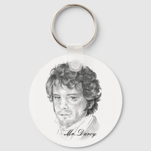 de heer Darcy- Pride and Prejudice Sleutelhanger (Voorkant)