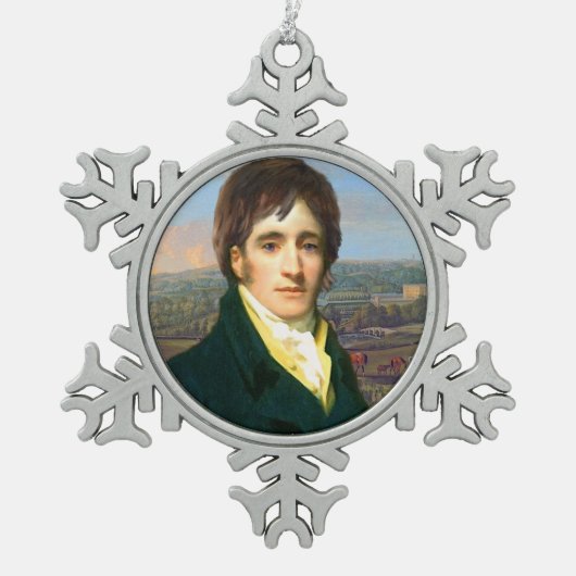 de heer Darcy Snowflake Ornament (Voorkant)