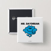 de heer Daydroom Classic Pose Vierkante Button 5,1 Cm (Voorkant /achterkant)