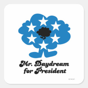 de heer Daydroom For President Vierkante Sticker
