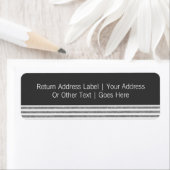 De heer & de heer Gray Text Sjabloon Gepersonalise Etiket (Insitu)
