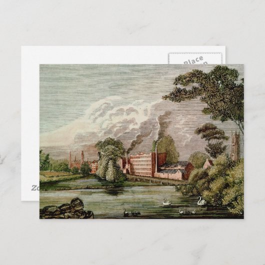 De heer de Molen van de Zijde van Thomas Lombe's, Briefkaart (Voorkant / Achterkant)