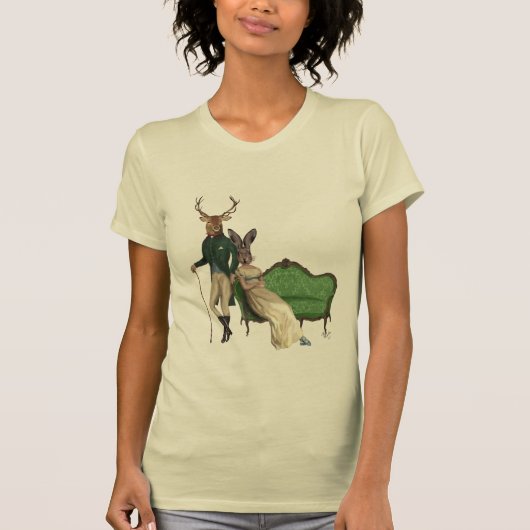 De heer Deer en mevrouw Rabbit 2 T-shirt (Voorkant)