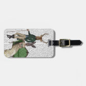 De heer Deer en mevrouw Rabbit Bagagelabel (Voorkant horizontaal)