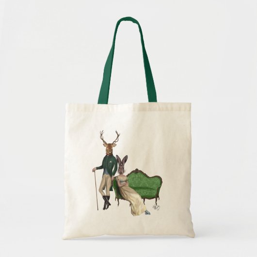 De heer Deer en mevrouw Rabbit Tote Bag (Voorkant)