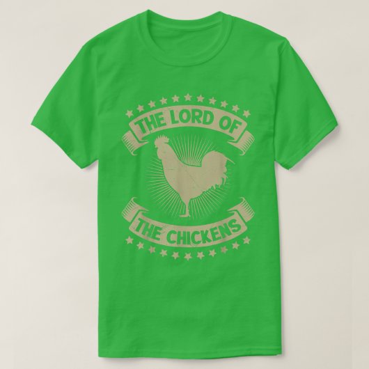 De heer der kippen, pluimveehouder Chicken T-Shir T-shirt (Design voorkant)