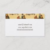 de heer Dog en mevrouw Puppy  Wallpaper 1899 Visitekaartje (Achterkant)