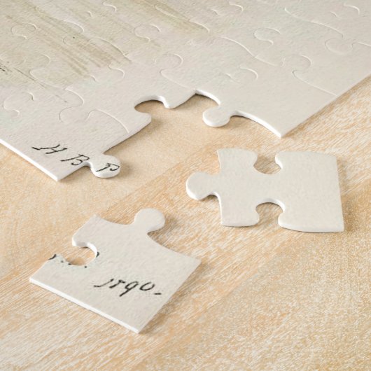 De heer Dormouse Leest de krant Legpuzzel (Zijkant)