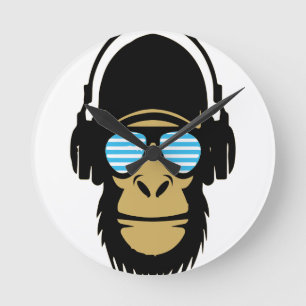 de heer Dubstep Monkey Ronde Klok