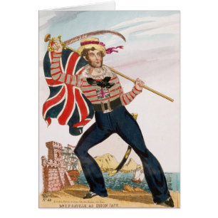 de heer E.F. Saville als "Union Jack