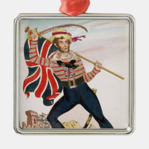 de heer E.F. Saville als "Union Jack Metalen Ornament