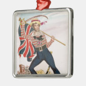 de heer E.F. Saville als "Union Jack Metalen Ornament (Links)