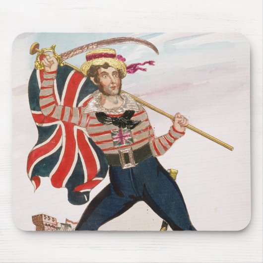 de heer E.F. Saville als "Union Jack Muismat (Voorkant)