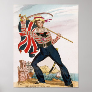 de heer E.F. Saville als "Union Jack Poster