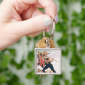 de heer E.F. Saville als "Union Jack Sleutelhanger (Hand)