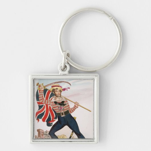de heer E.F. Saville als "Union Jack Sleutelhanger (Voorkant)