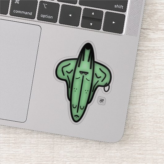 De heer Ears - cartoon gezichten v1 Sticker (Detail)