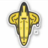 De heer Ears - cartoon staat voor Sticker v2 (Voorkant)