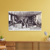 de heer Edison , de vooraanstaande elektricien Canvas Afdruk (Insitu (Woonkamer))
