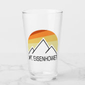 De heer Eisenhower New Hampshire Retro Glas (Voorkant)