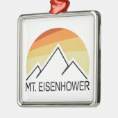De heer Eisenhower New Hampshire Retro Metalen Ornament (Links)