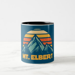De heer Elbert Colorado Retro Turquoise Tweekleurige Koffiemok