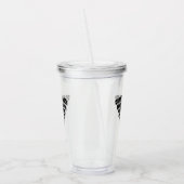 De Heer Emoji verheffen Acryl Drinkbeker (Links)