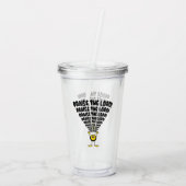 De Heer Emoji verheffen Acryl Drinkbeker (Achterkant)