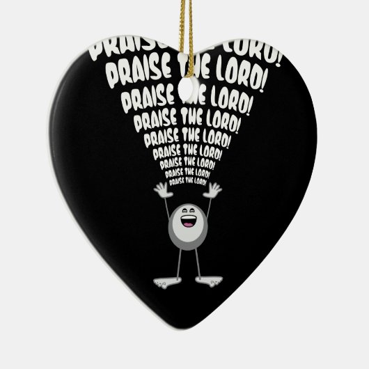 De Heer Emoji verheffen Keramisch Ornament (Rechts)