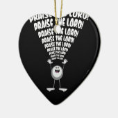 De Heer Emoji verheffen Keramisch Ornament (Links)