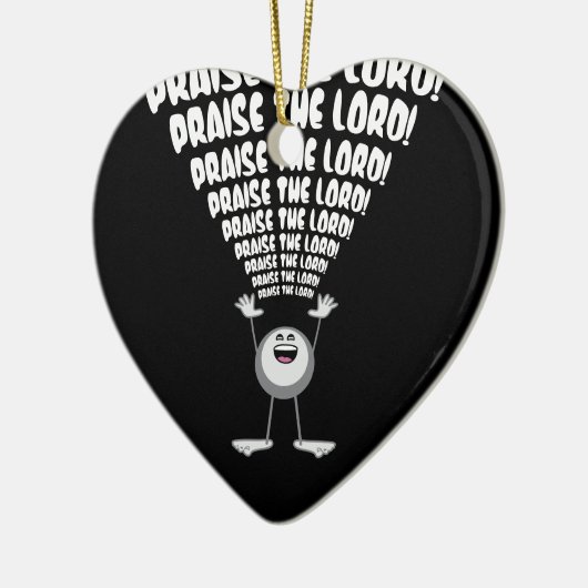 De Heer Emoji verheffen Keramisch Ornament (Links)