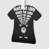 De Heer Emoji verheffen Ornament (voorkant)