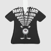 De Heer Emoji verheffen Ornament (achterkant)