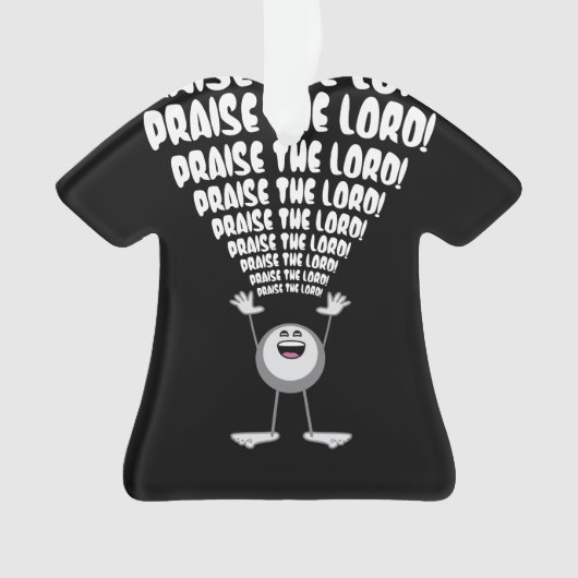 De Heer Emoji verheffen Ornament (voorkant)