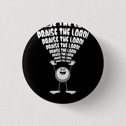 De Heer Emoji verheffen Ronde Button 3,2 Cm (Voorkant)