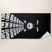 De Heer Emoji verheffen Strandlaken (Voorkant)