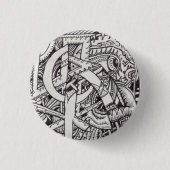 De heer Emptyful (detail) Ronde Button 3,2 Cm (Voorkant)