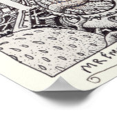 de heer Emptyful, Ink Drawing Poster (Hoek)