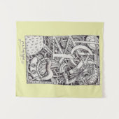 de heer Emptyful, Ink Drawing Wandkleed (Voorkant (horizontaal))