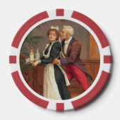 De heer en de dienstmeid poker chips (Voorkant)